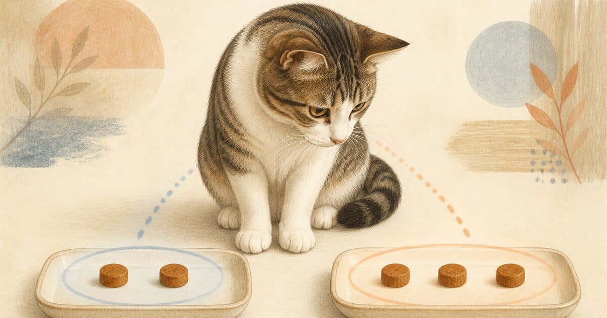 猫は数を数えられる？数量を見分ける実験の結果