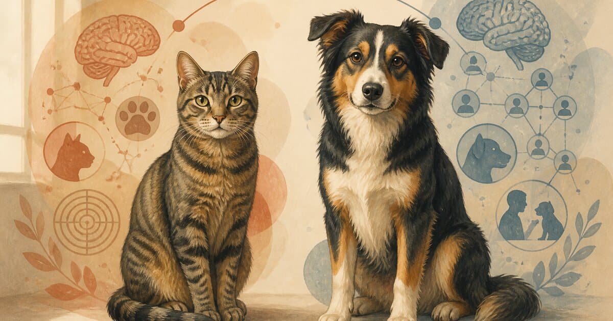 猫と犬はどっちが賢い？神経細胞数と実験で比較